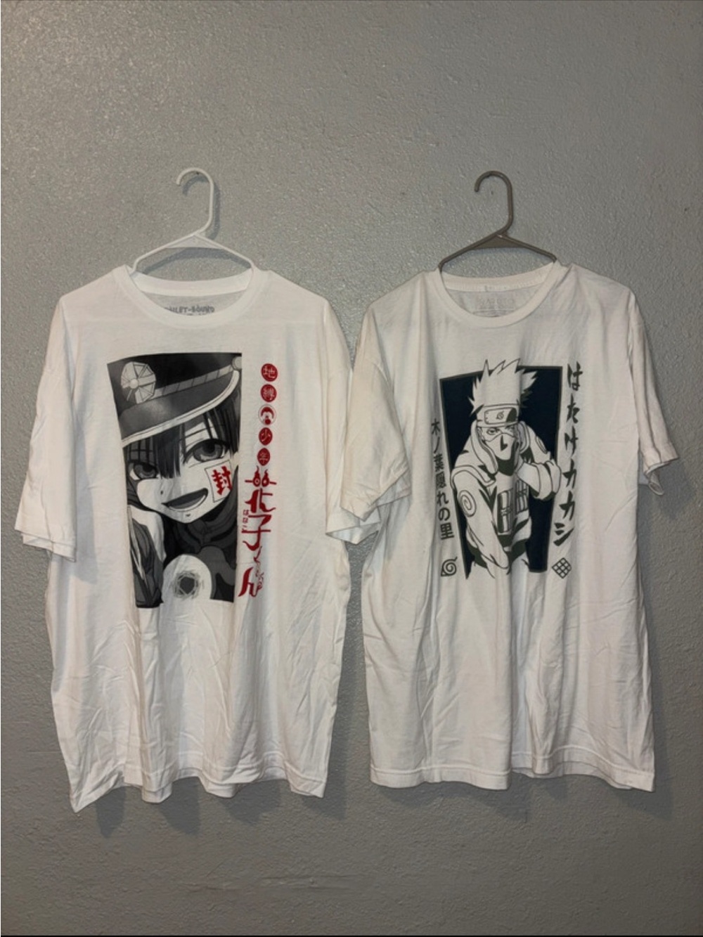 White Anime Graphic Tee Bundle - Men’s Short Sleeve Shirt